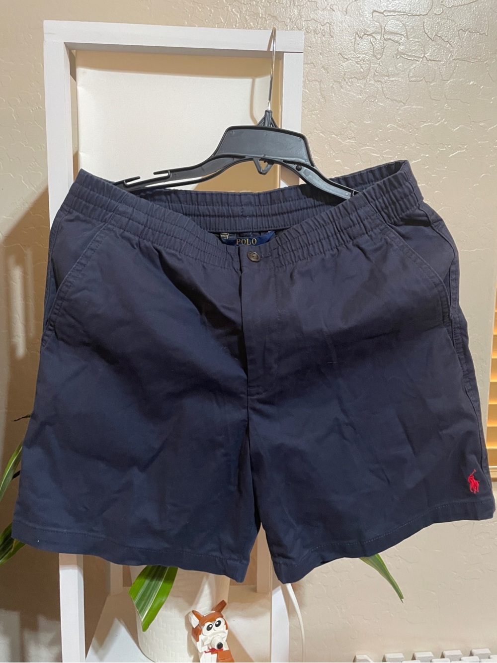 Polo by Ralph Lauren Navy Blue Kids Shorts with Red Pony